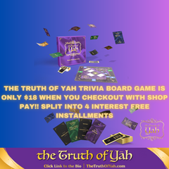 The Truth of Yah Family Bible Trivia Board Game Vol 1