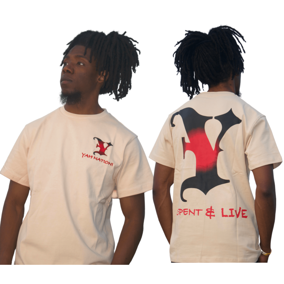 Yah Nation Repent & Live T- Shirt